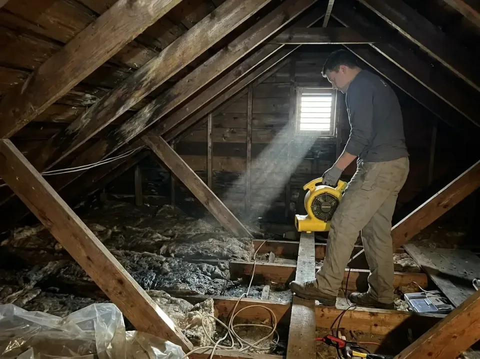 attic-water-damage-drying-proc-007 — frequently asked questions, Emergency Water Extraction & 24/7 Flood Response in Tequest…